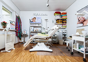 Behandlungsraum im Kosmetikstudio Kaiser Kaiserslautern